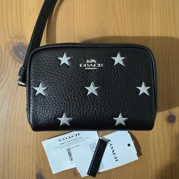 🌟 Coach Pouch Wristlet With Star Print - Picture 5 of 10